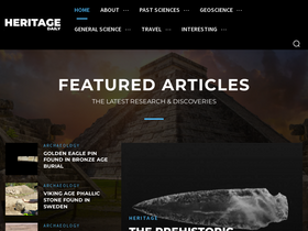 'heritagedaily.com' screenshot