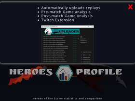 'heroesprofile.com' screenshot