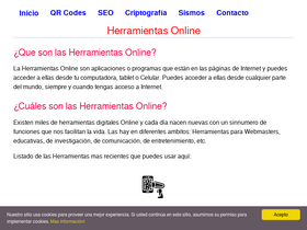 'herramientas-online.com' screenshot