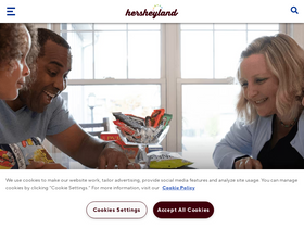 'hersheys.com' screenshot