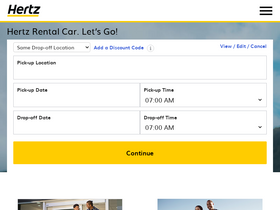 'hertz.ca' screenshot
