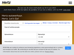'hertz.nl' screenshot