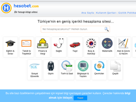 'hesabet.com' screenshot