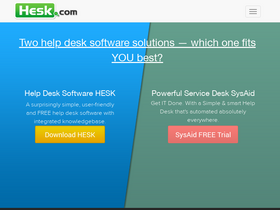 'hesk.com' screenshot