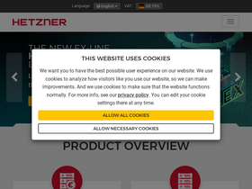 'hetzner.com' screenshot