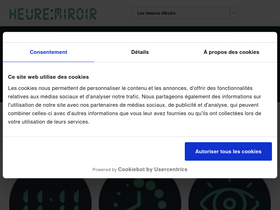 'heuremiroir.com' screenshot