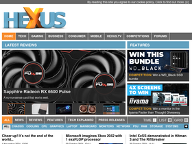 'hexus.net' screenshot