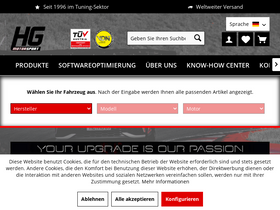 'hg-motorsport.de' screenshot