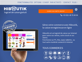 'hiboutik.com' screenshot