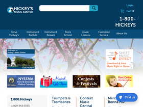 'hickeys.com' screenshot