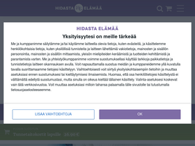 'hidastaelamaa.fi' screenshot