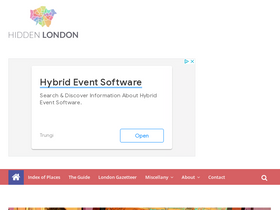 'hidden-london.com' screenshot