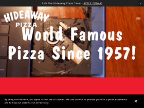 'hideawaypizza.com' screenshot