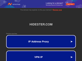 'hidester.com' screenshot