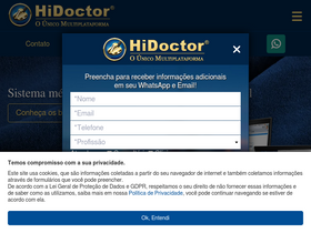 'hidoctor.com.br' screenshot