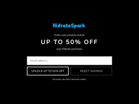 'hidratespark.com' screenshot