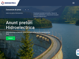 'hidroelectrica.ro' screenshot
