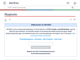'hifi-wiki.de' screenshot