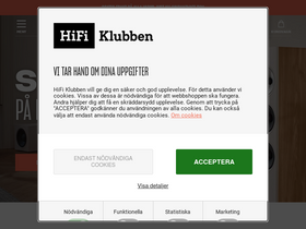 'hifiklubben.se' screenshot