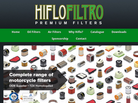 'hiflofiltro.com' screenshot