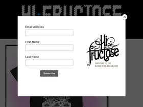 'hifructose.com' screenshot