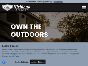 'highlandridgerv.com' screenshot