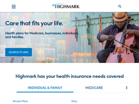 'highmark.com' screenshot