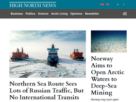 'highnorthnews.com' screenshot