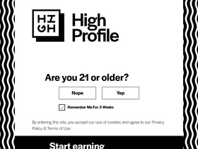 'highprofilecannabis.com' screenshot