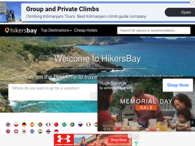 'hikersbay.com' screenshot