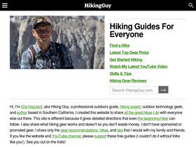 'hikingguy.com' screenshot