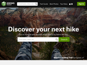 'hikingproject.com' screenshot