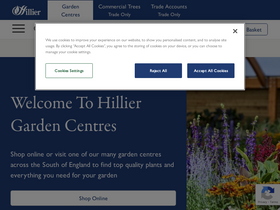 'hillier.co.uk' screenshot