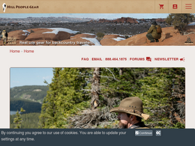 'hillpeoplegear.com' screenshot