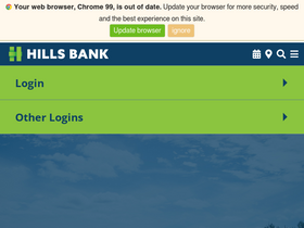 'hillsbank.com' screenshot