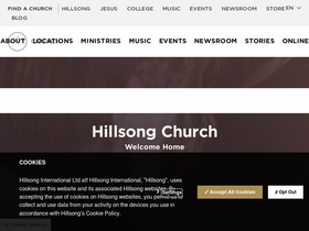 'hillsong.com' screenshot