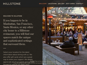 'hillstonerestaurant.com' screenshot
