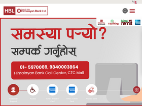 'himalayanbank.com' screenshot