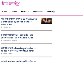 'hinditracks.in' screenshot