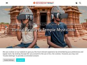 'hinduismtoday.com' screenshot