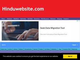 'hinduwebsite.com' screenshot