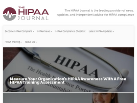'hipaajournal.com' screenshot