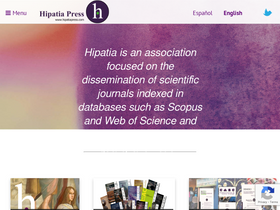 'hipatiapress.com' screenshot
