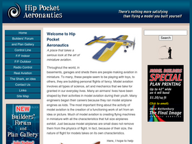 'hippocketaeronautics.com' screenshot