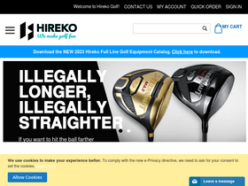 'hirekogolf.com' screenshot