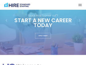 'hirestandardstaffing.com' screenshot