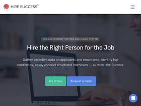 'hiresuccess.com' screenshot