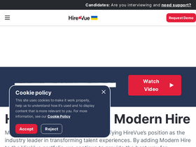 'hirevue.com' screenshot