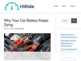 'hiride.com' screenshot