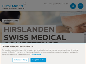 'hirslanden.com' screenshot